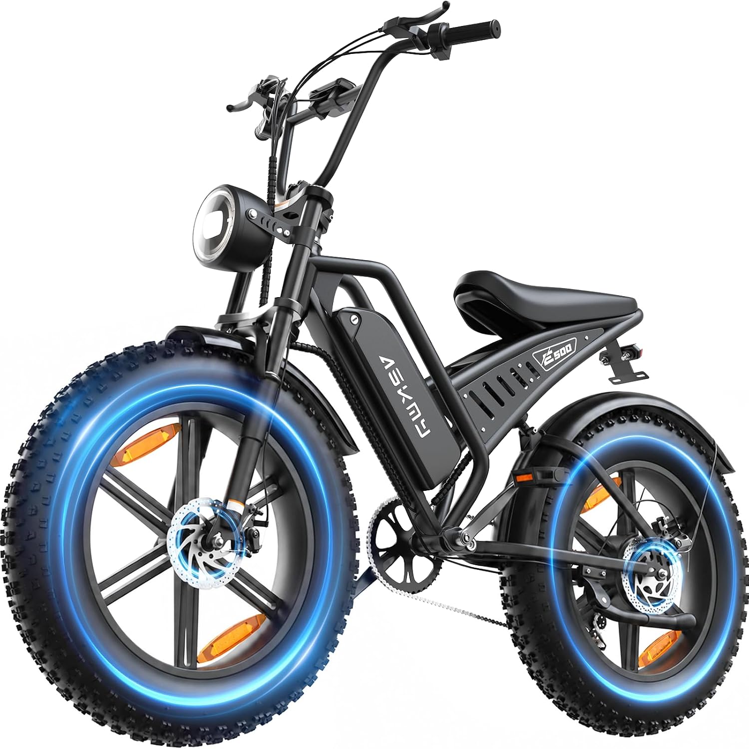20" Fat Tire Electric Mountain Bike for Adults, Peak 1500W Motor, All-Terrain E-Bike with Up to 60 Miles Pedal-Assist Range
