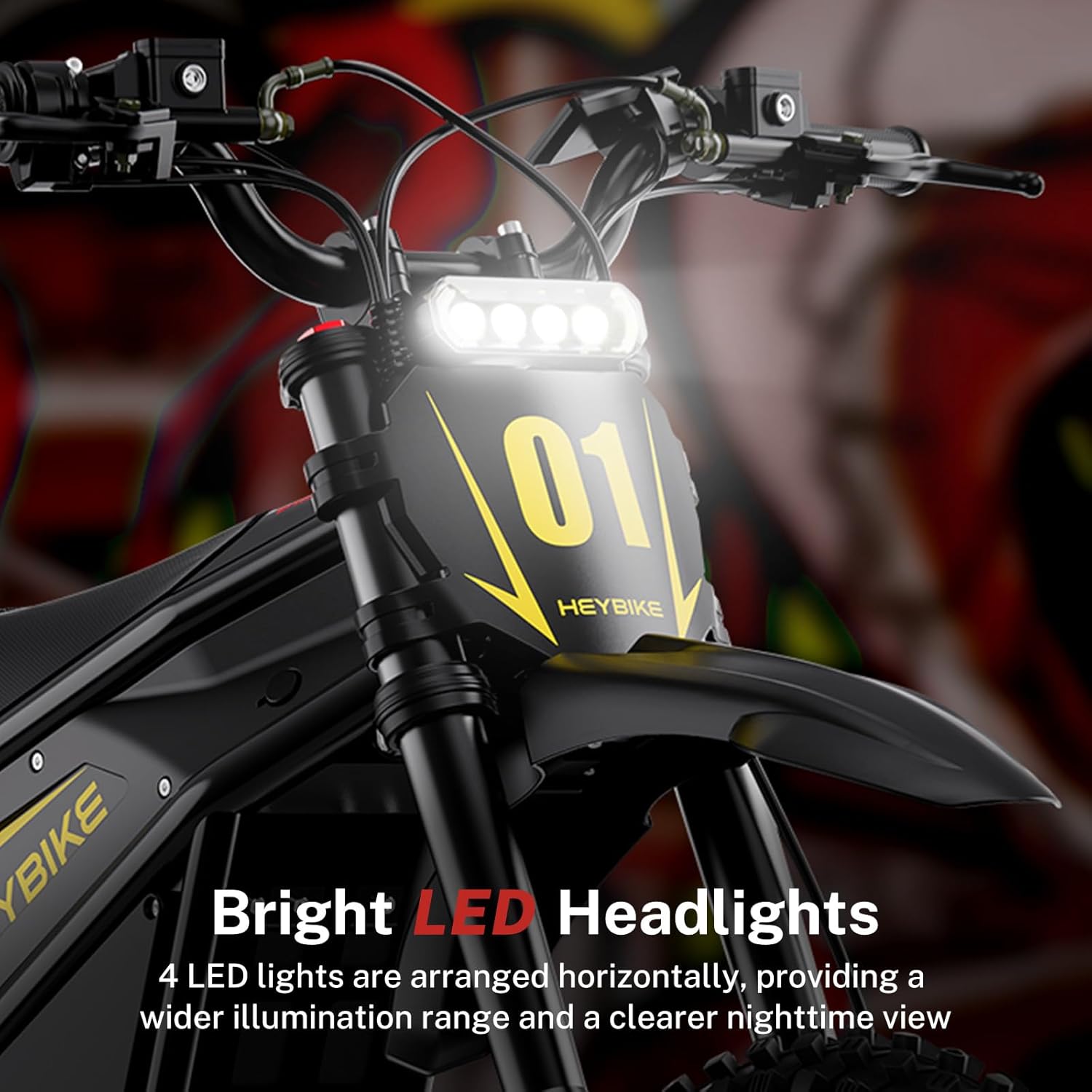 Electric Dirt Bike for Teens – High-Performance Off-Road E-Bike with Fat Tires, Reverse Function & Rugged Trail Design
