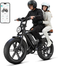 Retro Fat Tire Electric Bike for Adults – Full Suspension E-Bike with App Control, Long Range & All-Terrain Performance
