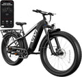 26" Fat Tire Electric Mountain Bike for Adults, Peak 1500W Motor, Up to 25 MPH, All-Terrain E-Bike with Dual Hydraulic Brakes