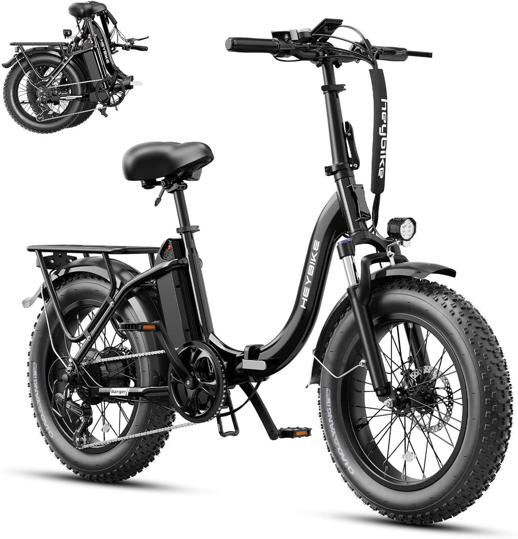 20" Foldable Fat Tire Electric Bike for Adults, Peak 1400W Motor, Up to 28 MPH, Step-Through All-Terrain E-Bike with Up to 65 Miles Range