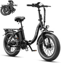 20" Foldable Fat Tire Electric Bike for Adults, Peak 1400W Motor, Up to 28 MPH, Step-Through All-Terrain E-Bike with Up to 65 Miles Range