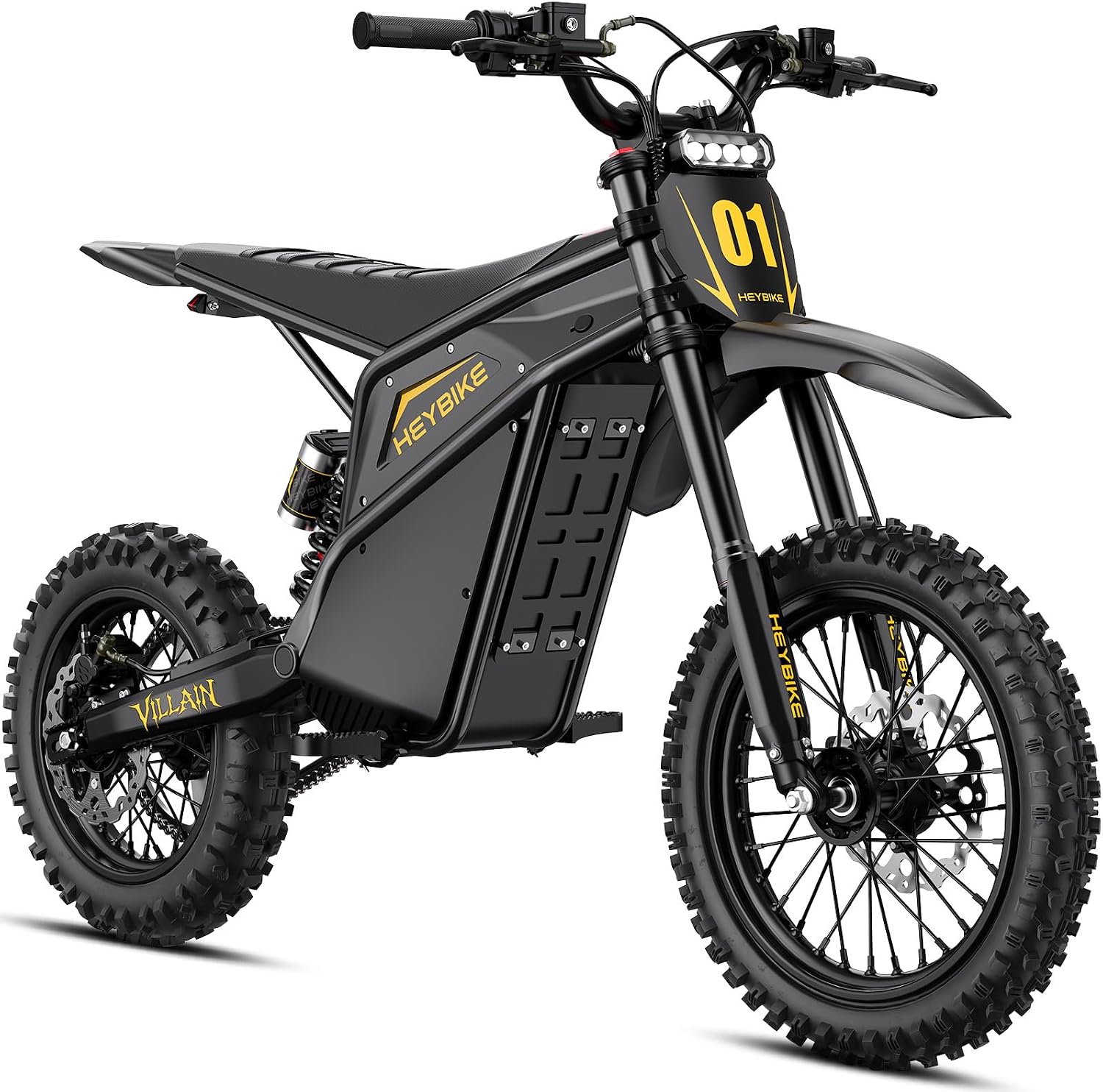 Electric Dirt Bike for Teens, Peak 4160W Motor, 14"/12" Fat Tire Off-Road Electric Motorcycle, Up to 45 MPH with Reverse Function