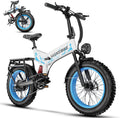 1500W Folding Electric Bike for Adults, 20" Fat Tire E-Bike with Up to 70 Miles Range, Dual Suspension, Foldable All-Terrain Commuter & Mountain Bicycle