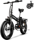 20" Foldable Fat Tire Electric Bike for Adults, Peak 1000W Motor, 7-Speed Commuter E-Bike with Up to 60 Miles Range
