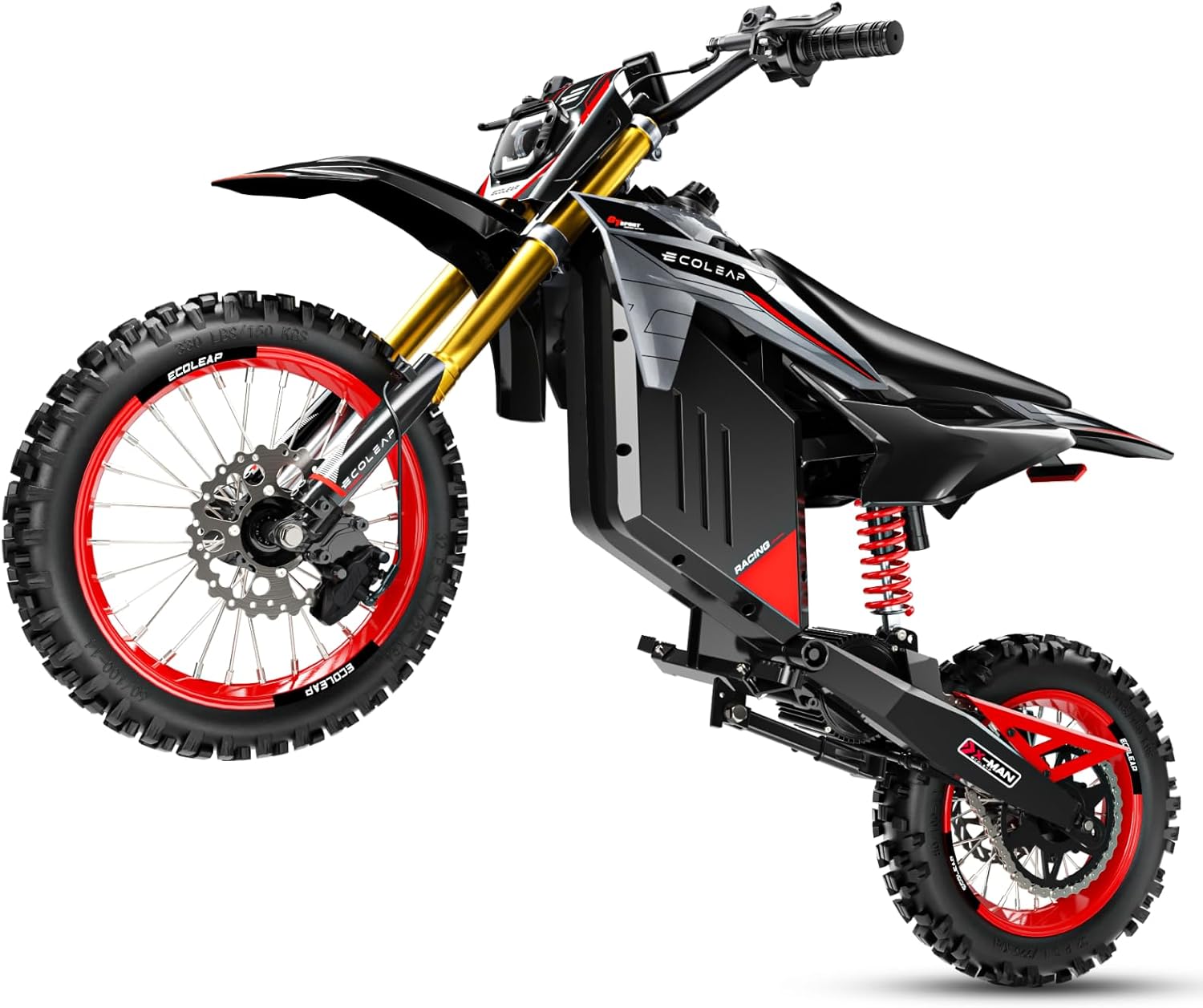 Electric Dirt Bike for Teens & Adults, Peak 3500W Motor, Up to 37 MPH, Long-Range Off-Road E-Bike with Dual Suspension & Hydraulic Brakes