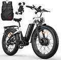 4000W Dual Motor Fat Tire Electric Bike for Adults – 52V 1040Wh Removable Battery, 38 MPH Step-Through E-Bike with Up to 105 Miles Range