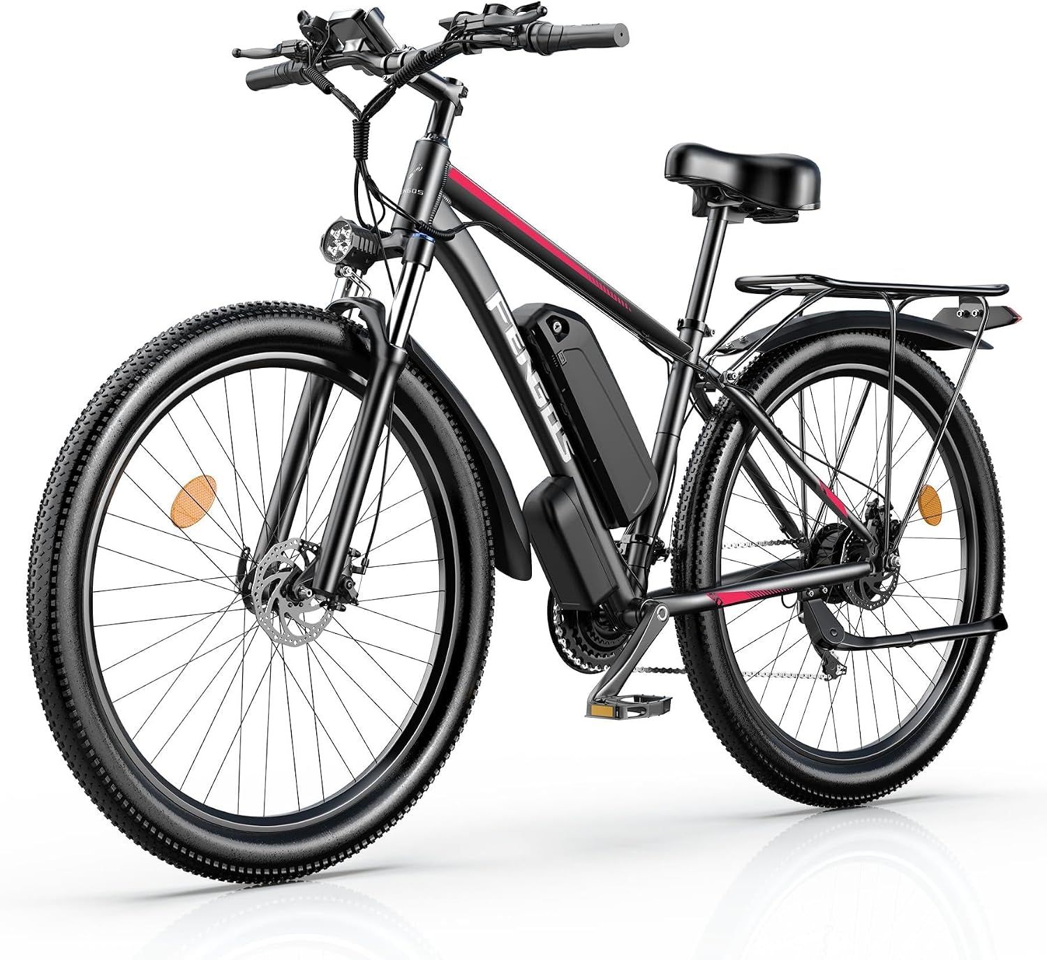 26"/27.5" Electric Mountain Bike for Adults, 2000W/5000W Peak Motor, Up to 35–45 MPH, 80–100 Mile Range, Full Suspension All-Terrain E-Bike