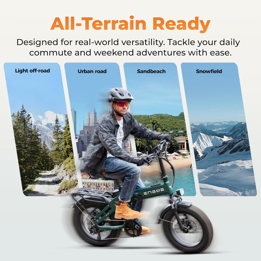 Folding Electric Bike for Adults with 1500W Peak Motor, App Connectivity, 20" Fat Tires, Hydraulic Brakes, Up to 28 MPH & 65 Miles Range