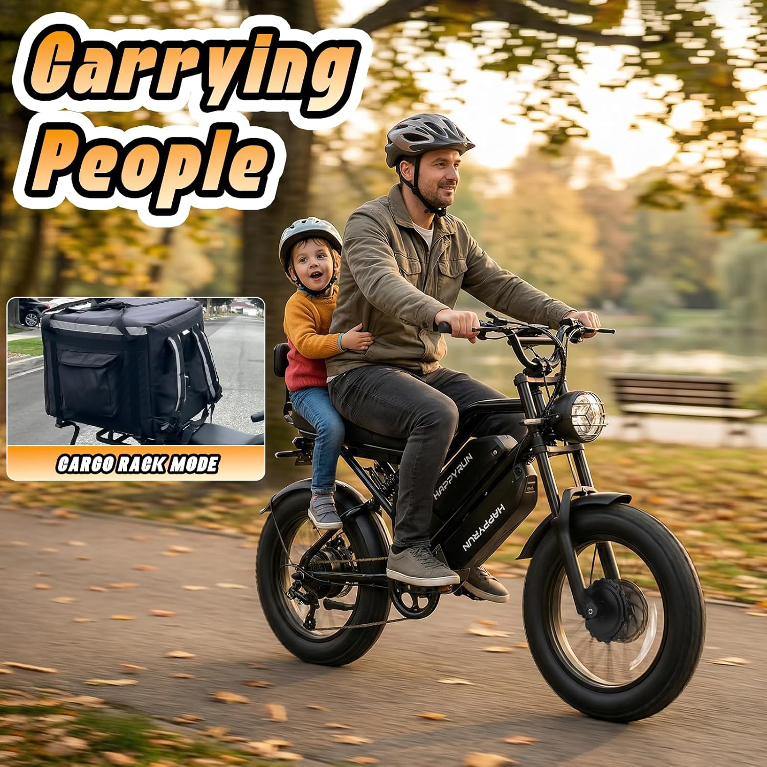 20" Fat Tire Electric Bike for Adults with 5000W Peak Dual Motor, Dual Power System, Hydraulic Disc Brakes, Up to 36 MPH & 85+ Miles Range