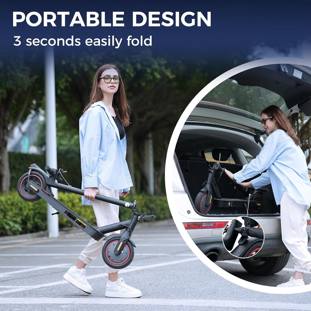 Electric Scooter for Adults & Teens, Peak 1200W Motor, Up to 28 MPH, Foldable E-Scooter with App Control & Long-Range Performance