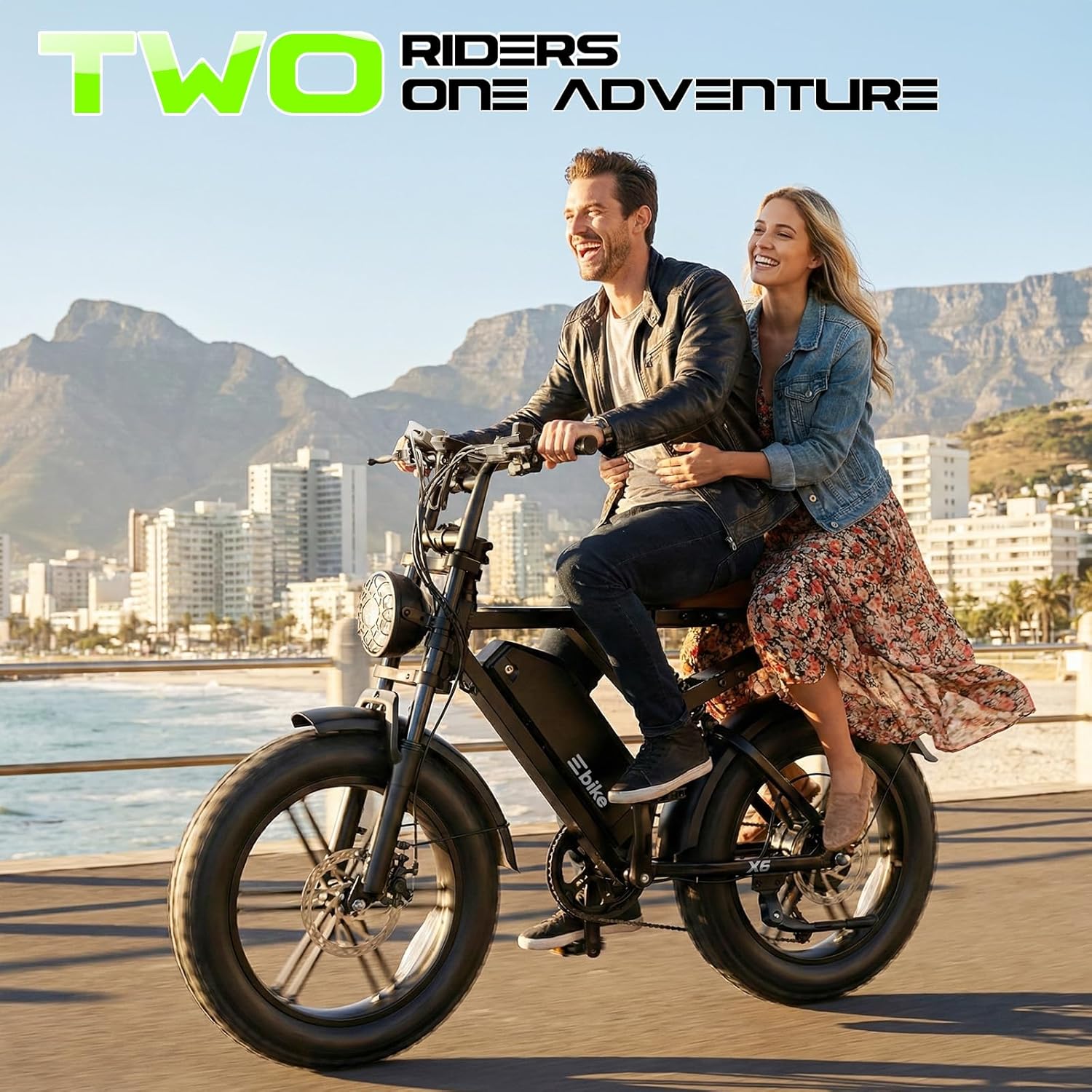 Retro Fat Tire Electric Bike for Adults – Full Suspension E-Bike with App Control, Long Range & All-Terrain Performance