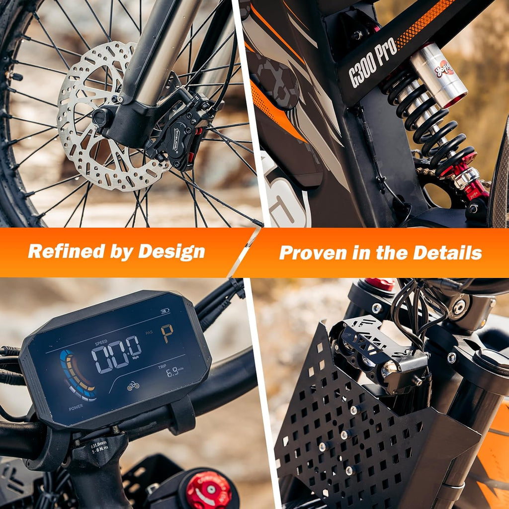 Electric Dirt Bike for Adults – High-Performance Off-Road E-Bike with Long Range, Hydraulic Brakes & Heavy-Duty Frame