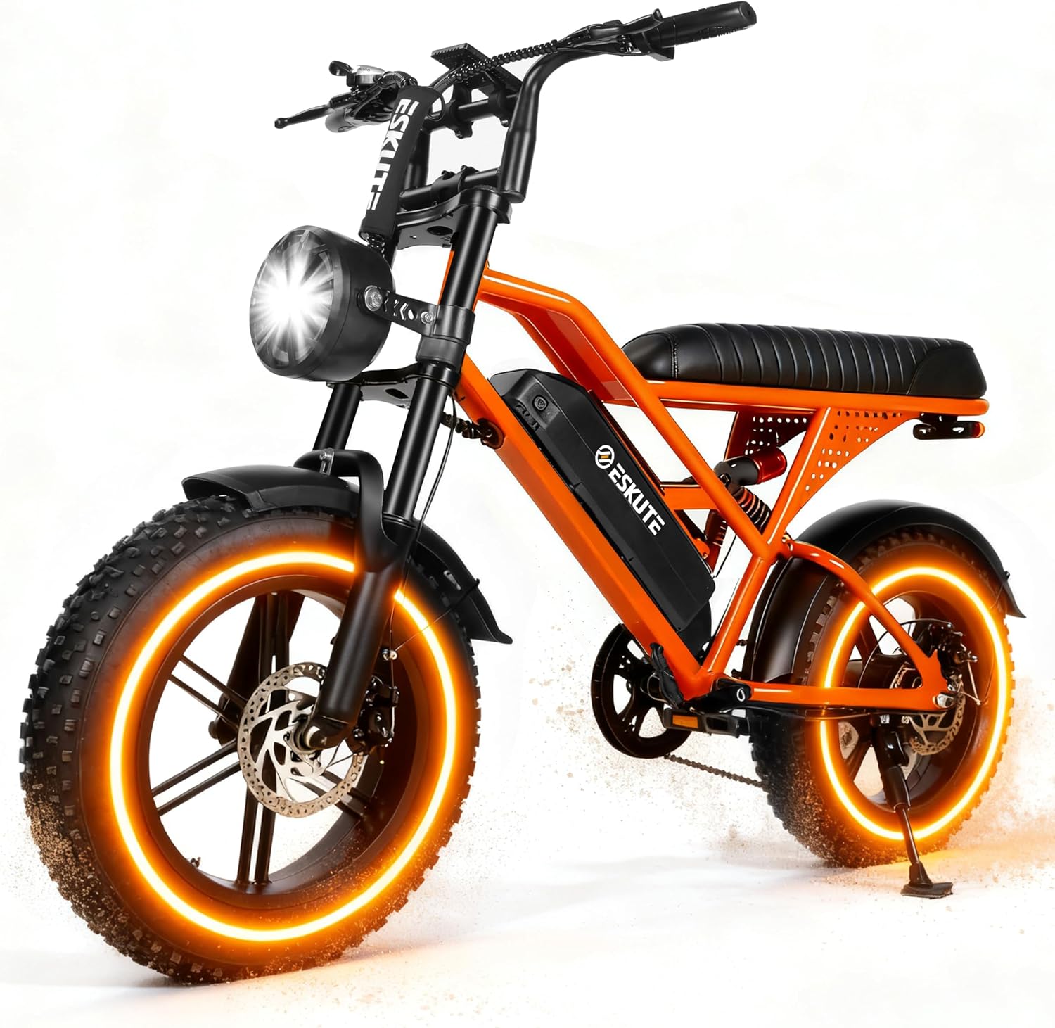 1500W Peak Electric Dirt Bike for Adults, 16" Fat Tire E-Bike with Up to 20+ MPH Speed, Dual Suspension & Up to 60 Miles Range All-Terrain Electric Bicycle