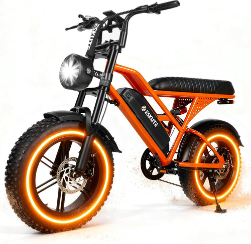 16" Fat Tire Electric Bike for Adults, 1500W Peak Motor, Up to 20+ MPH, Up to 60 Mile Range, 7-Speed, Dual Suspension All-Terrain E-Bike
