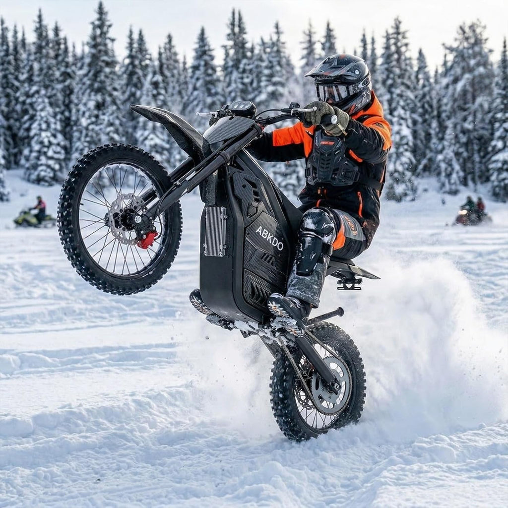 Electric Dirt Bike for Teens & Adults with Peak 4000W Motor, Up to 45 MPH, Long-Range Off-Road E-Bike with Fat Tires, Reverse Function, Phone Holder & Disc Lock
