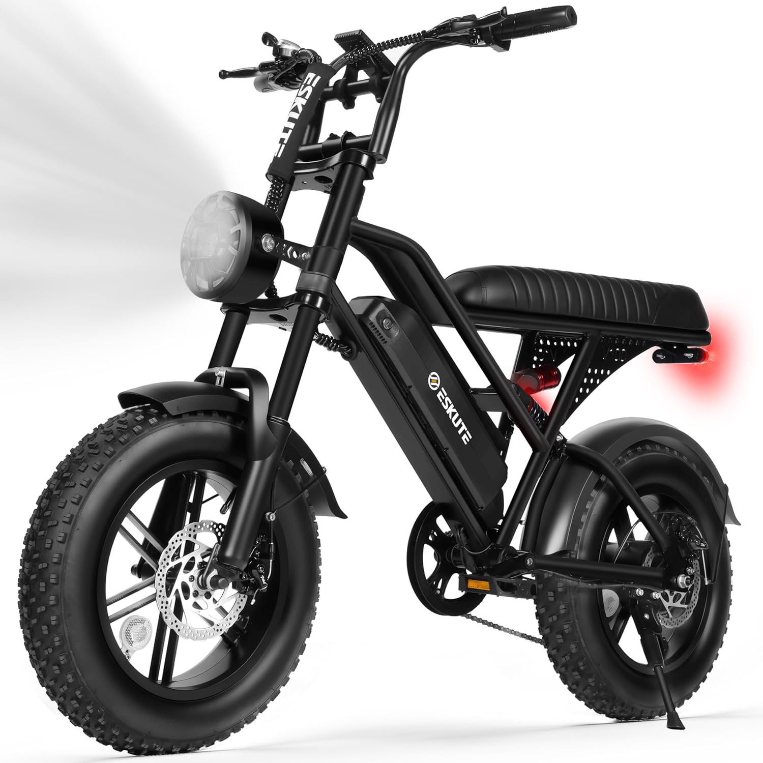 1500W Peak Electric Dirt Bike for Adults, 16" Fat Tire E-Bike with Up to 20+ MPH Speed, Dual Suspension & Up to 60 Miles Range All-Terrain Electric Bicycle