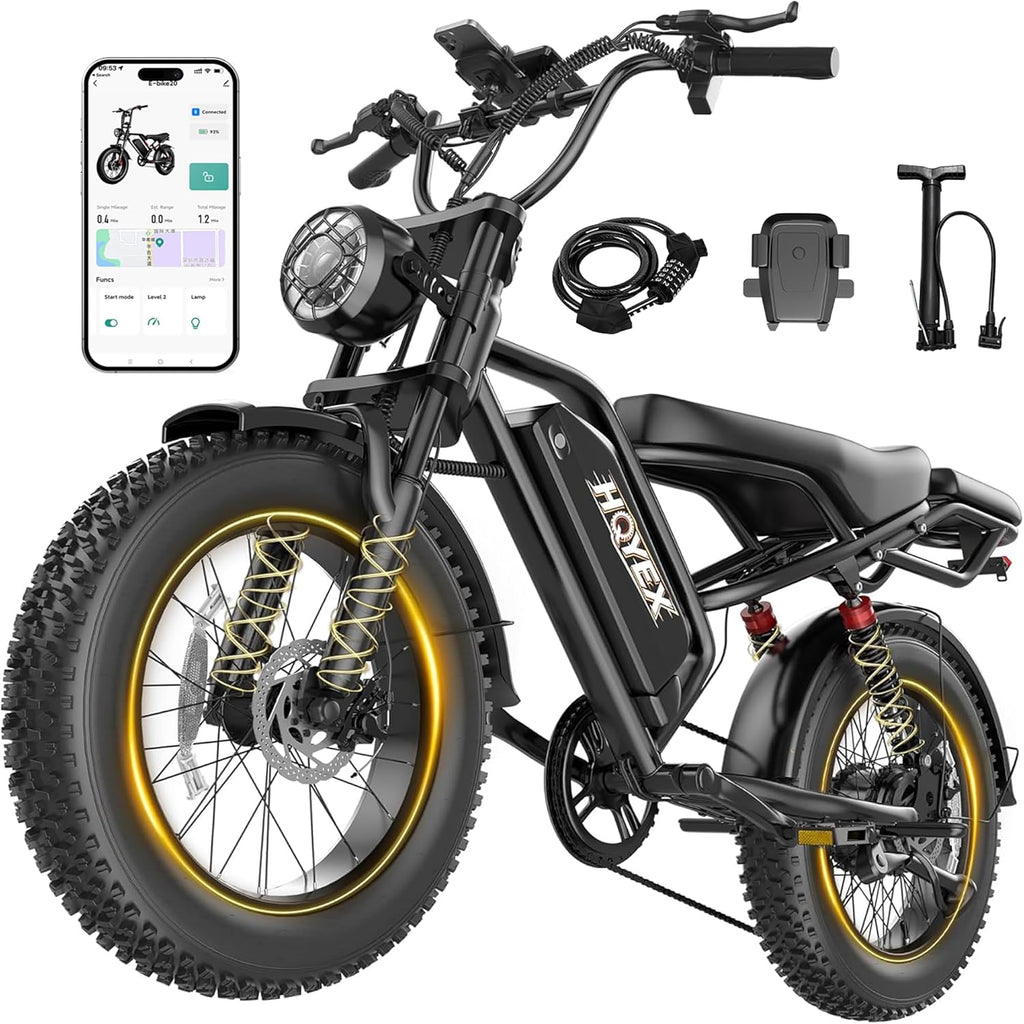 20" Fat Tire Electric Bike for Adults – 1500W Brushless Motor, 48V 20Ah Dual Suspension E-Bike, 31 MPH High-Speed Urban Explorer