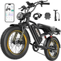 20" Fat Tire Electric Bike for Adults – 1500W Brushless Motor, 48V 20Ah Dual Suspension E-Bike, 31 MPH High-Speed Urban Explorer