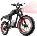 20" Fat Tire Electric Mountain Bike for Adults, 3000W/1500W/1000W Peak Motor, Up to 37 MPH, 40–80 Mile Range, All-Terrain E-Bike, UL 2849 Certified