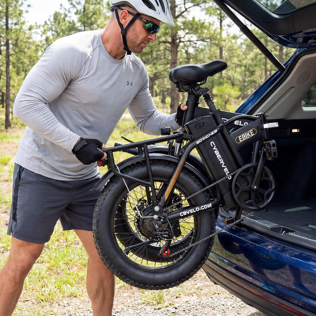 20" Foldable Fat Tire Electric Bike for Adults, Peak 1000W Motor, 7-Speed Commuter E-Bike with Up to 60 Miles Range