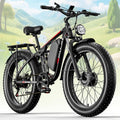24" Fat Tire Electric Mountain Bike for Adults – Dual Motor All-Terrain E-Bike with Full Suspension & Hydraulic Brakes