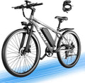 1500W Peak Electric Mountain Bike for Adults, 26" E-Bike with Up to 25 MPH Speed, 65 Miles Range, 7-Speed Gear System & Removable Power Pack
