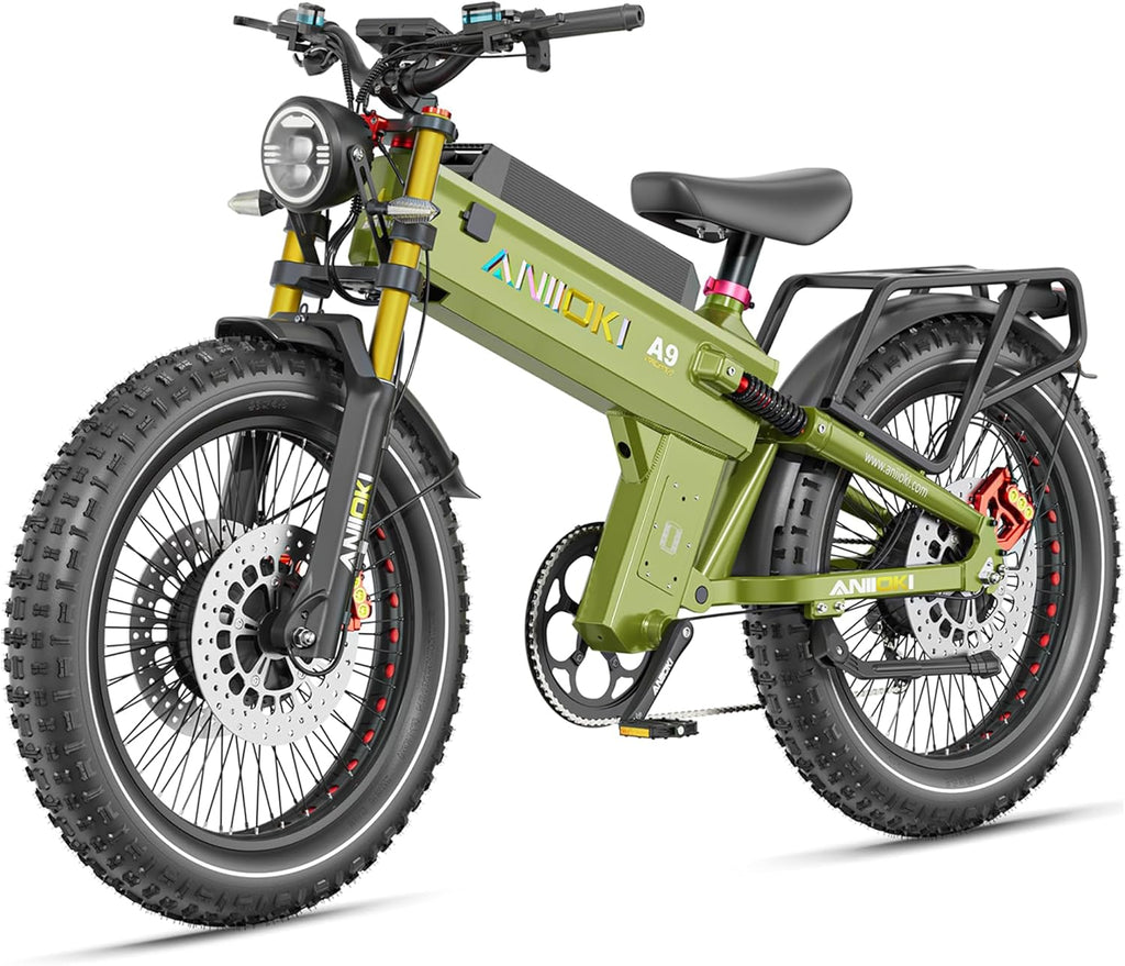 Dual Motor Electric Bike for Adults, 6000W/7000W Peak Power, Up to 46 MPH, Up to 300 Mile Range, 26" × 4.8" Fat Tire, 7-Speed All-Terrain E-Bike