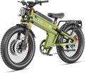 Dual Motor Electric Bike for Adults, 6000W/7000W Peak Power, Up to 46 MPH, Up to 300 Mile Range, 26" × 4.8" Fat Tire, 7-Speed All-Terrain E-Bike