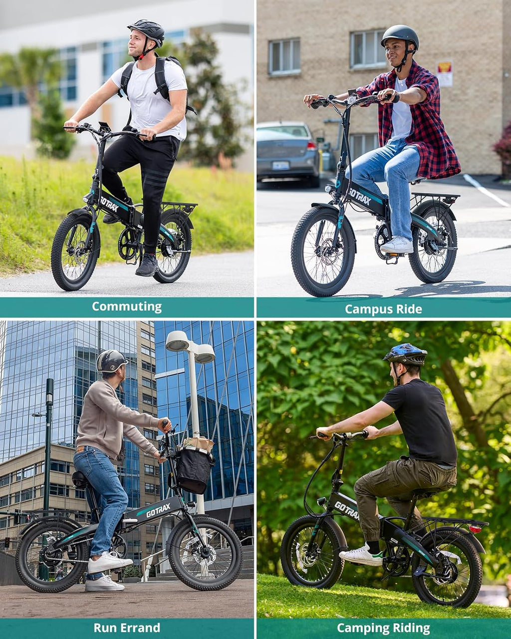 20" Folding Electric Bike for Adults, Peak 500W Motor, Up to 20 MPH, Long-Range Commuter E-Bike with LCD Display & 5 Pedal Assist Levels