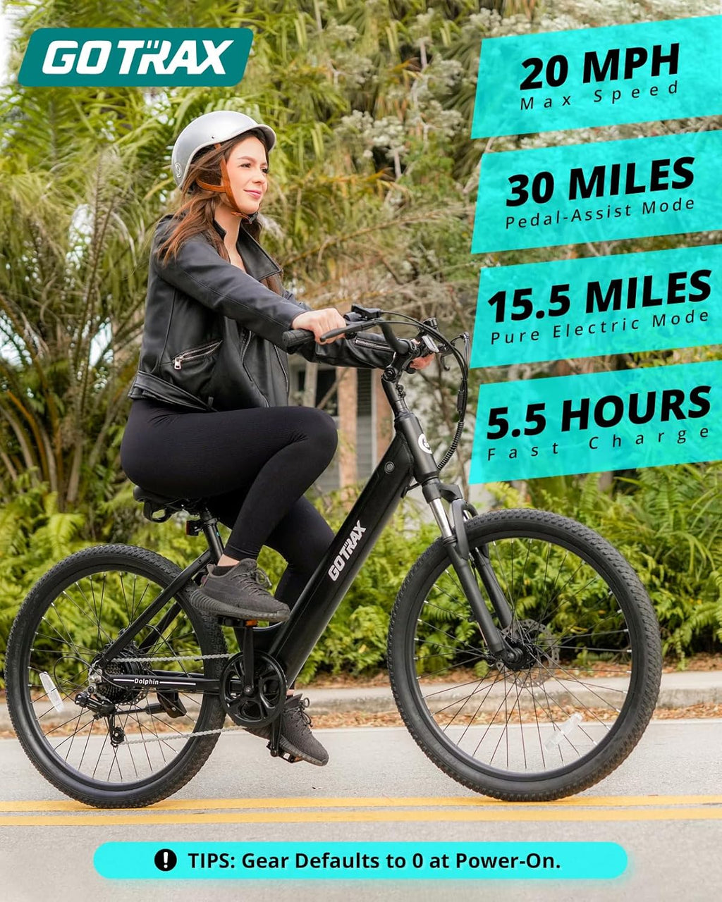 26" Step-Through Electric Bike for Adults – City Commuter E-Bike with Pedal Assist, Front Suspension & 7-Speed Gear System