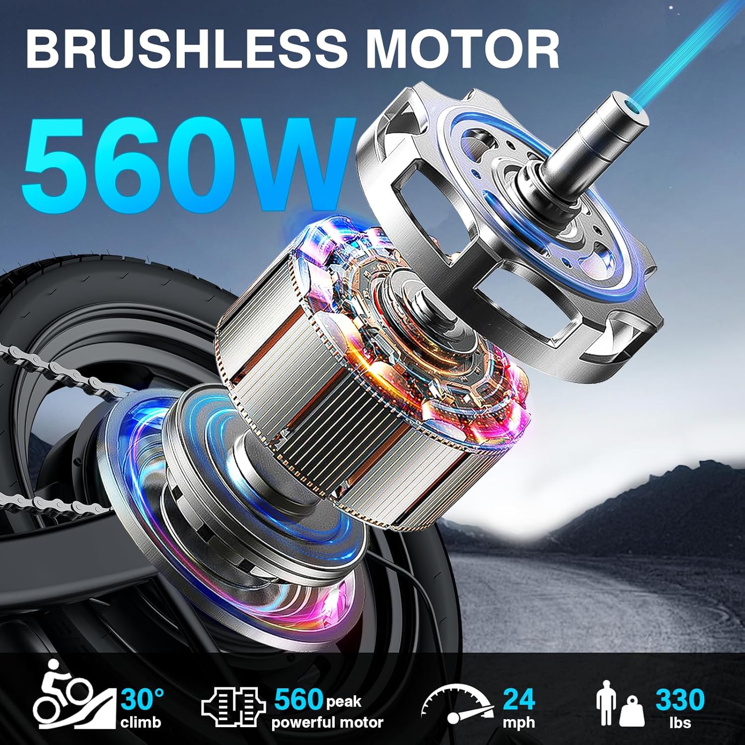 Foldable Electric Bike for Adults & Teens – Compact E-Bike with Pedal Assist, High-Speed Performance, and Extended Riding Range