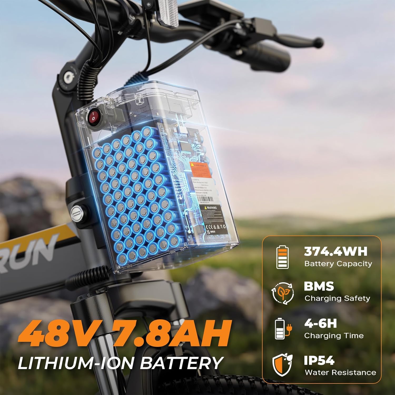 26" Foldable Electric Bike for Adults, Peak 750W Motor, Up to 20 MPH, All-Terrain E-Bike with Full Suspension & Up to 50 Miles Range