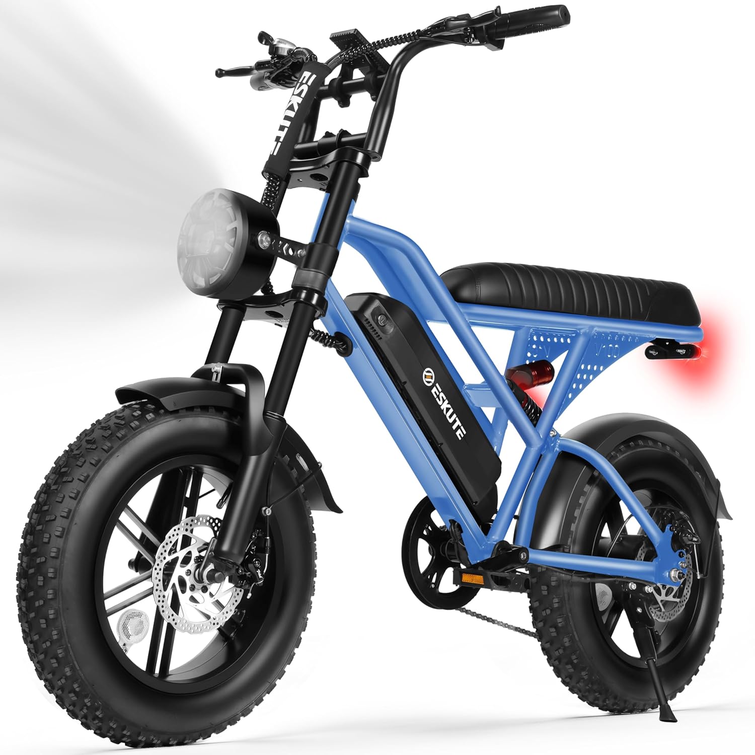 1500W Peak Electric Dirt Bike for Adults, 16" Fat Tire E-Bike with Up to 20+ MPH Speed, Dual Suspension & Up to 60 Miles Range All-Terrain Electric Bicycle