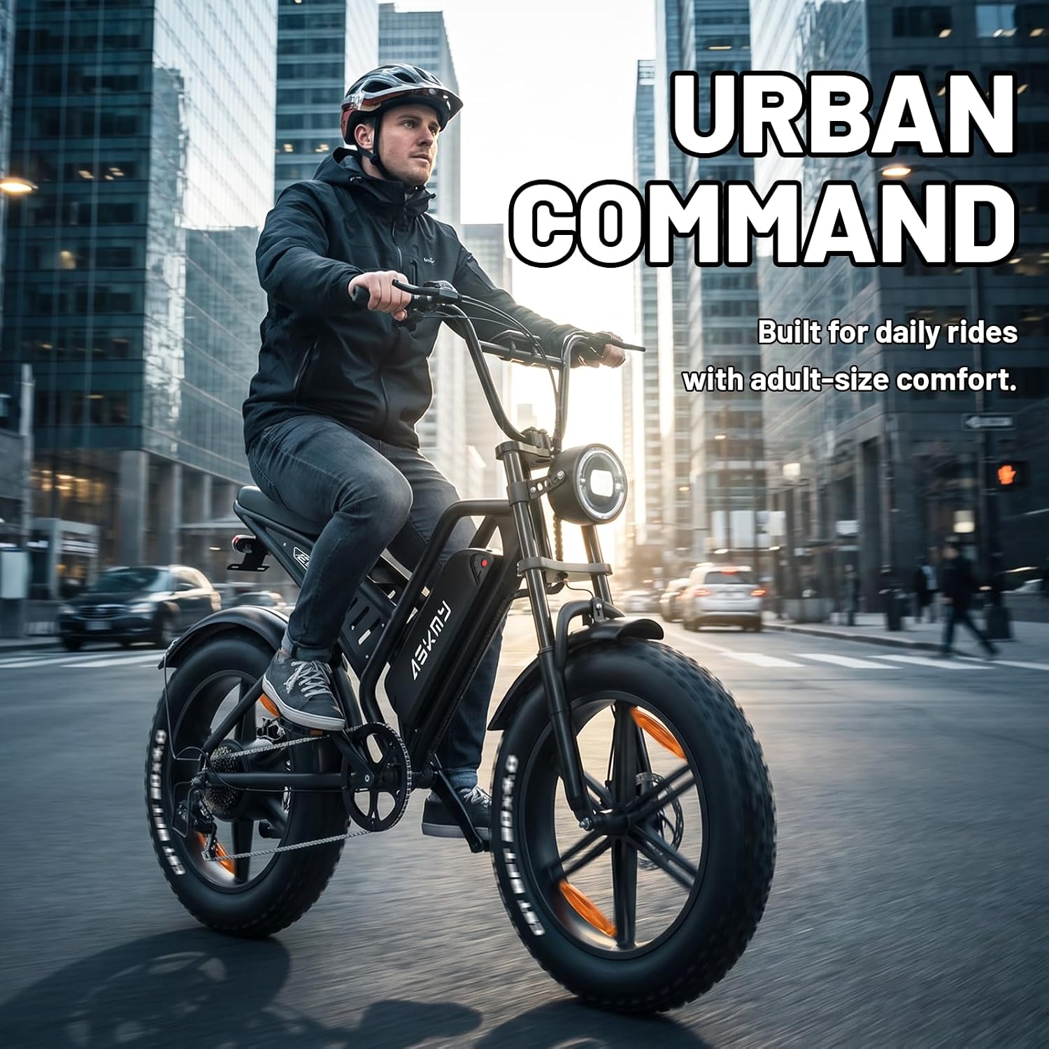 26" Fat Tire Electric Mountain Bike for Adults, 1500W Peak Motor, All-Terrain Commuter E-Bike for Road, Snow & Beach