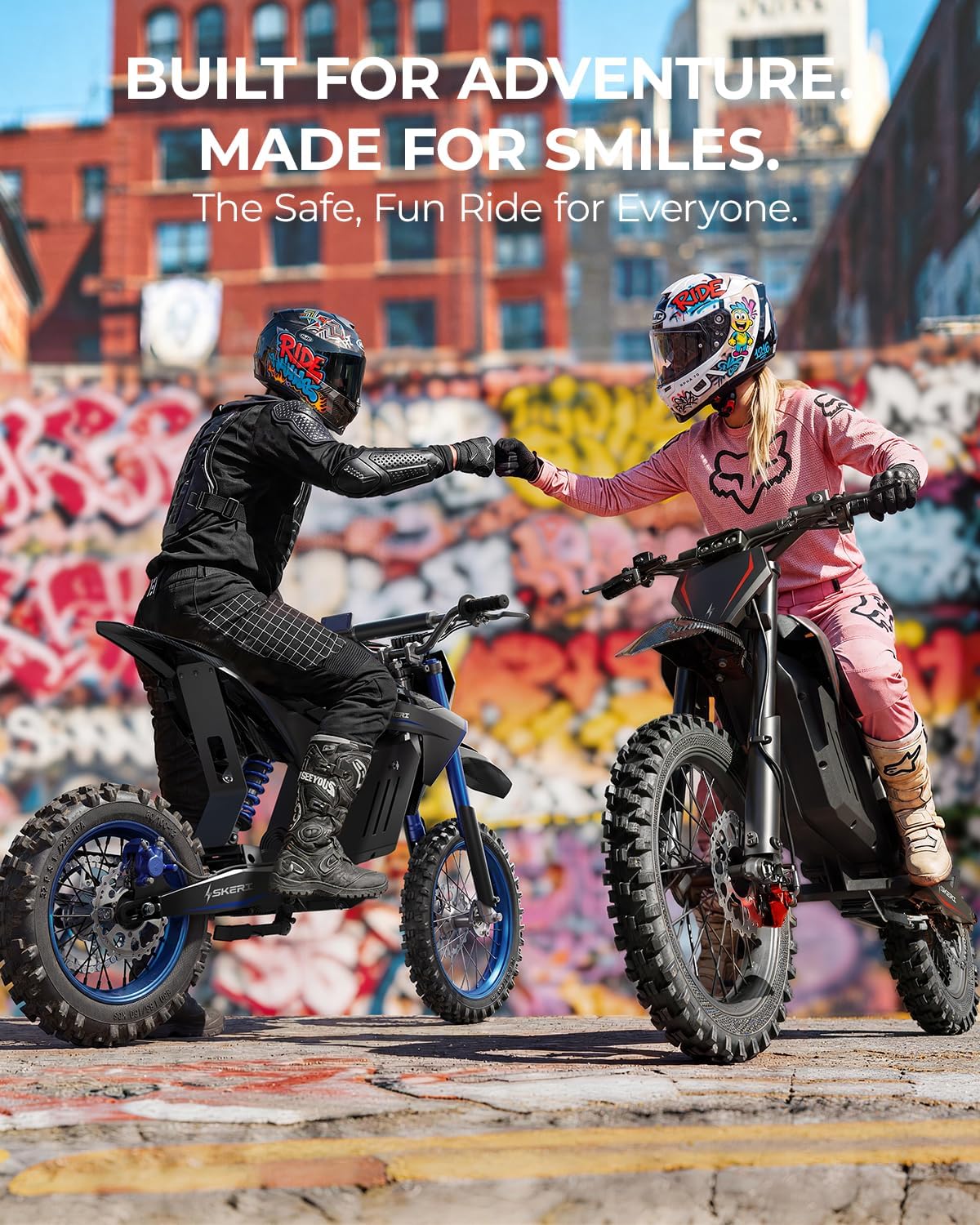 Electric Dirt Bike for Adults & Teens, 3200W Motor, Up to 37 MPH, 14"/12" Fat Tire Off-Road E-Bike, Dual Suspension, Hydraulic Disc Brakes