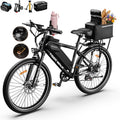 26" Electric Mountain Bike for Adults with 1000W Peak Motor, Lockable Suspension Fork, 7-Speed Gear System, Up to 24.7 MPH & 45 Miles Range