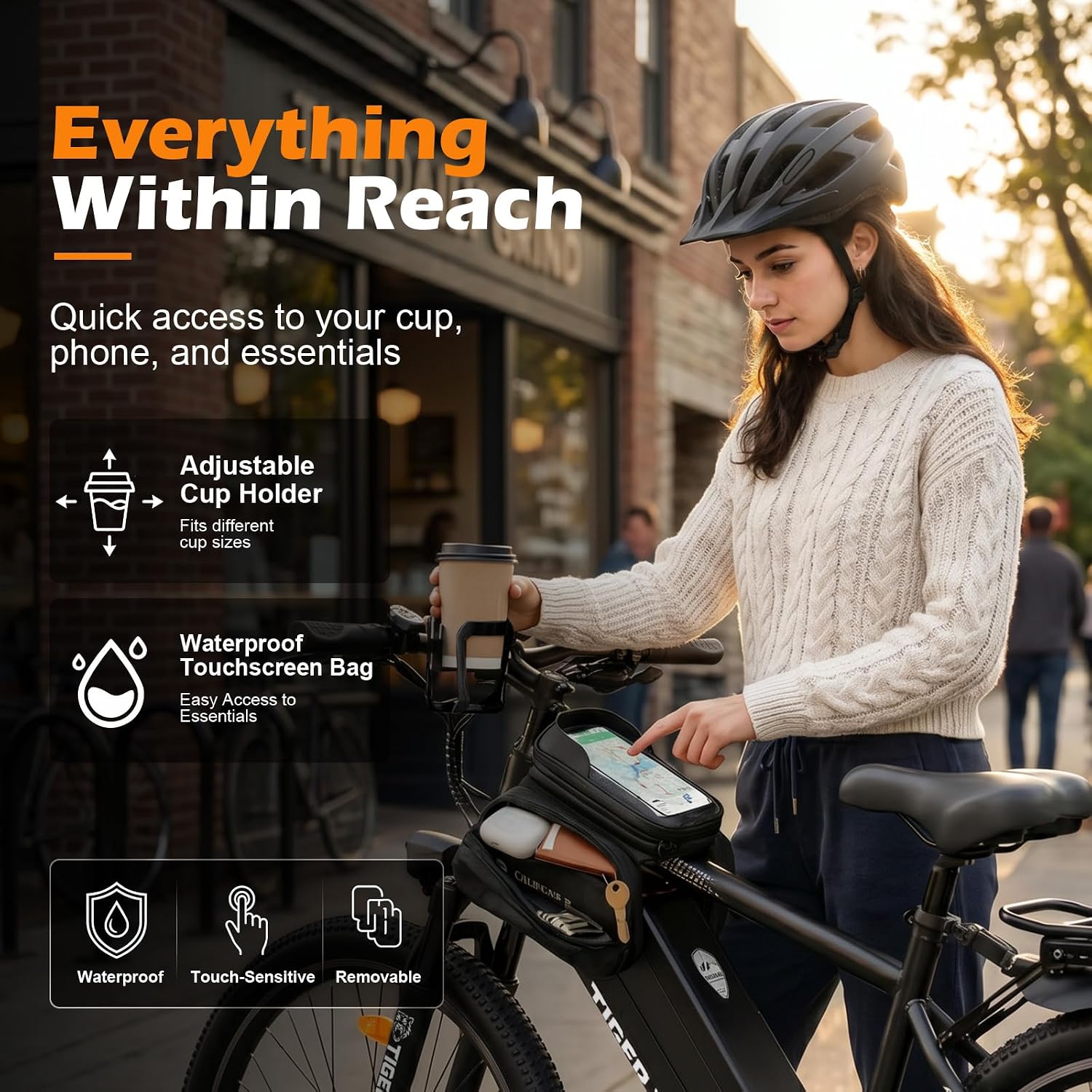 26" Electric Mountain Bike for Adults with 1000W Peak Motor, Lockable Suspension Fork, 7-Speed Gear System, Up to 24.7 MPH & 45 Miles Range