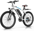 26" Electric Mountain Bike for Adults with 749W Peak Motor, 21-Speed Gear System, Up to 20 MPH, 50 Miles Pedal-Assist Range & UL 2849 Certified