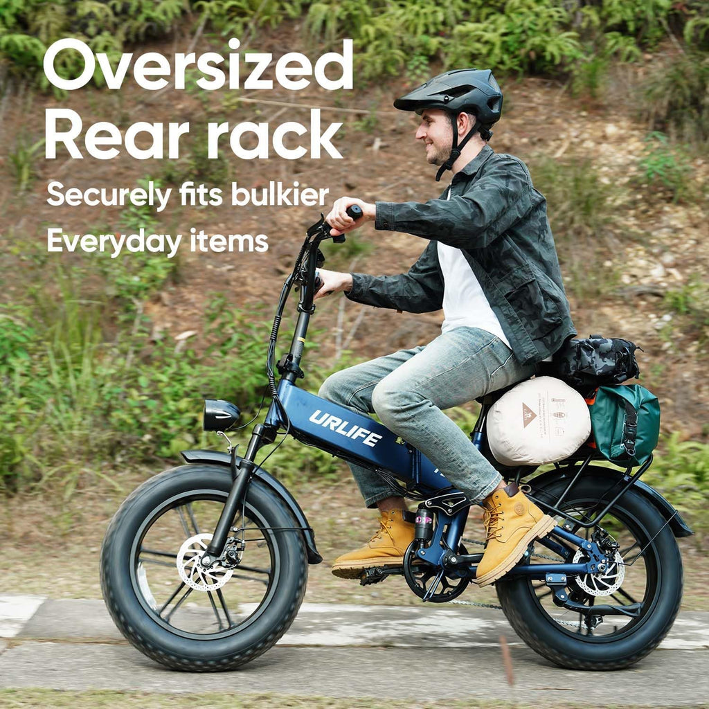 20" × 4" Foldable Fat Tire Electric Bike for Adults, Up to 60–80 Mile Range, LED Display, All-Terrain Commuter E-Bike