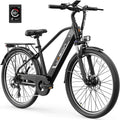 26" Electric Bike for Adults, 1200W Peak Motor, Up to 28 MPH, 40–62 Mile Range, Commuter E-Bike with Removable Power Pack