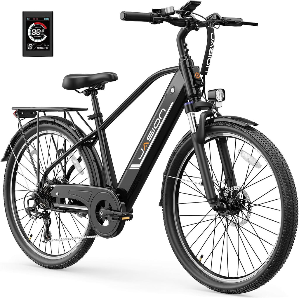 26" Electric Commuter Bike for Adults, Peak 1200W Motor, Up to 28 MPH, City E-Bike with Up to 62 Miles Range