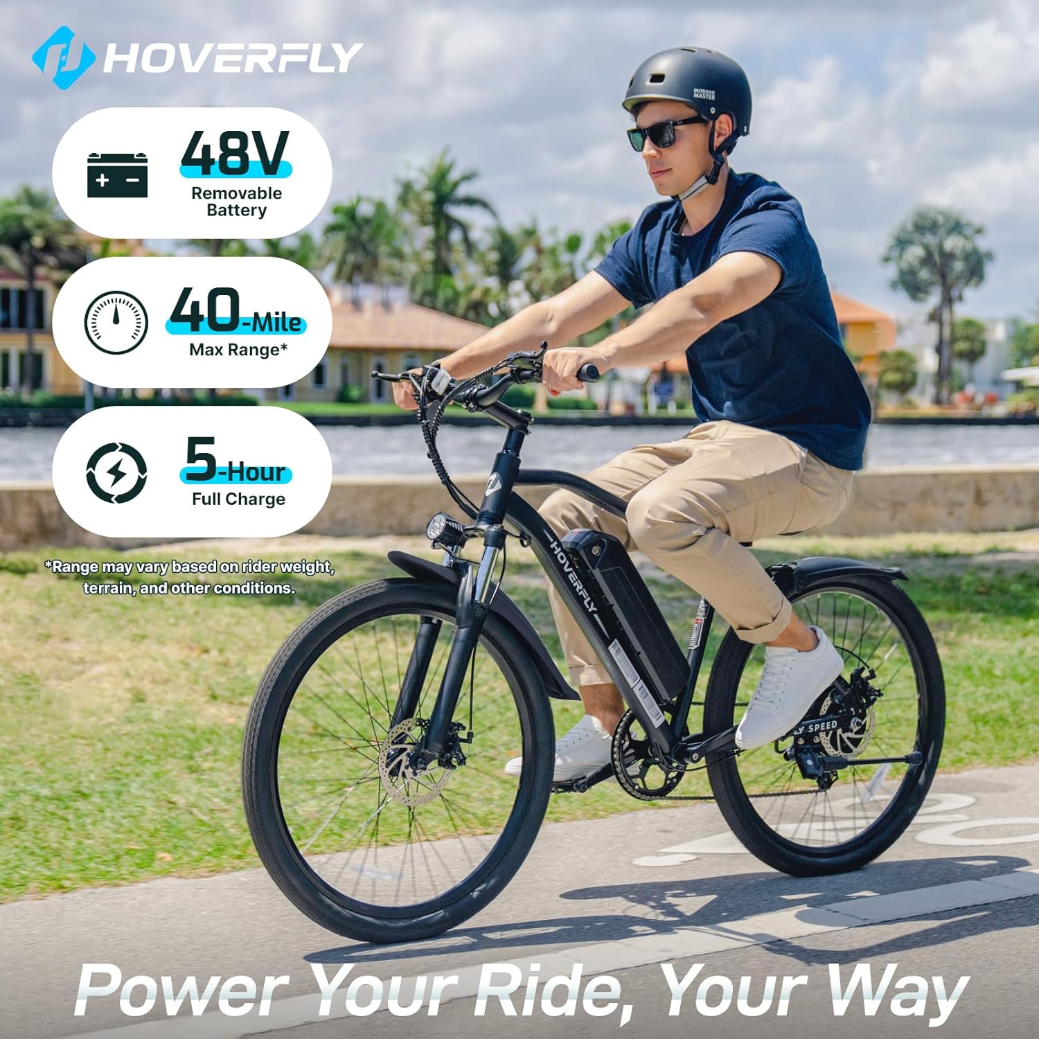 750W/500W Peak Electric Bike for Adults, 26"/16" E-Bike Options, Up to 15.5–20 MPH Speed, Removable Power Pack, UL 2849 Certified Commuter & Trail Bicycle