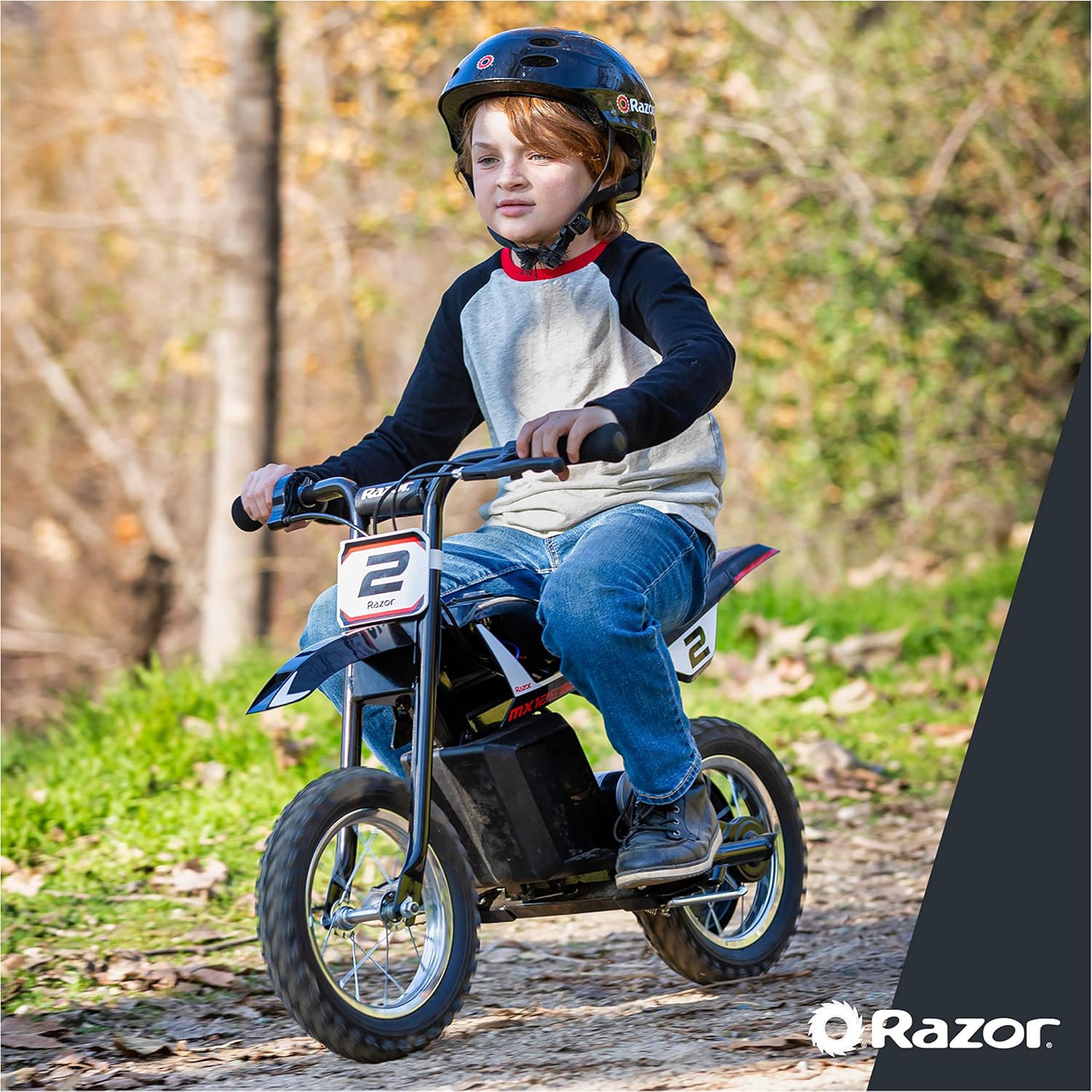 Kids Electric Dirt Bike, 100W High-Torque Motor, Rear-Wheel Drive, Motocross Style Ride-On Bike for Ages 7+