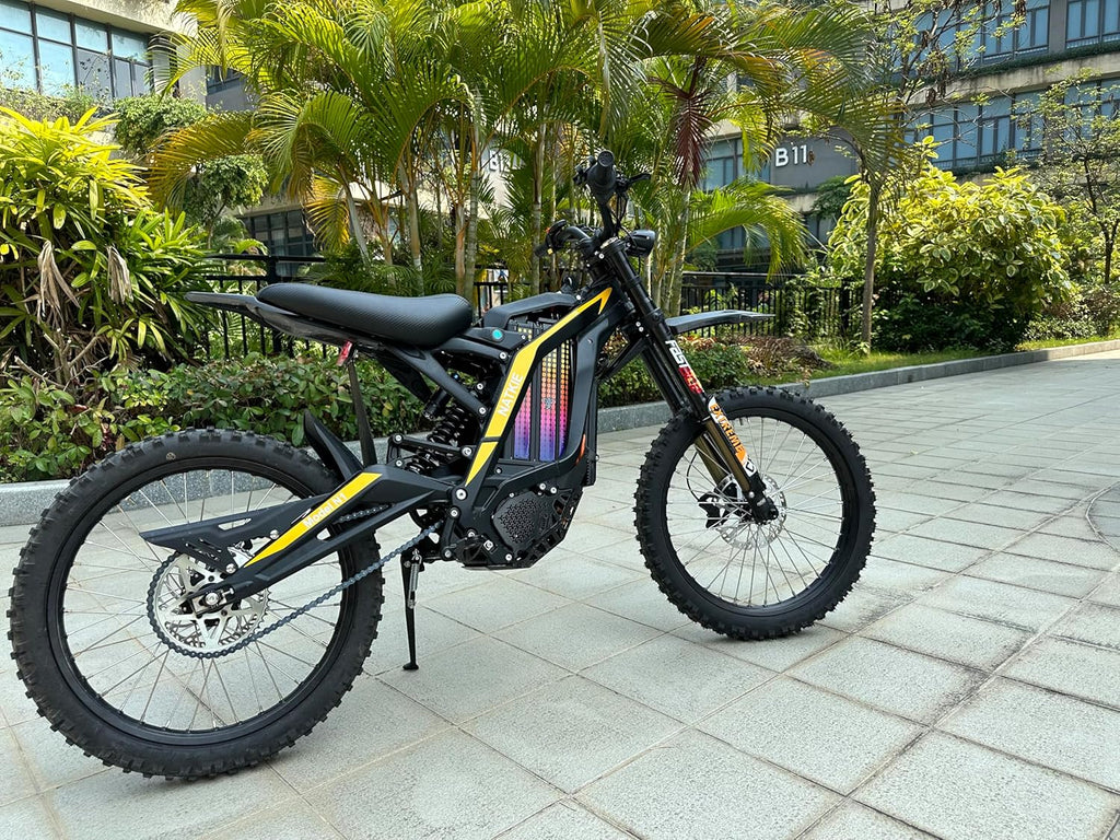 Electric Dirt Bike for Adults, Peak 8000W Mid-Drive Motor, Up to 50 MPH, Long-Range Off-Road Electric Motorcycle with Dual LED Headlights