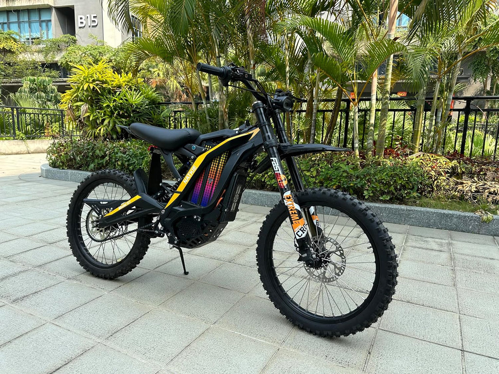 Adult High-Power Electric Dirt Bike – 8000W Peak Mid-Mounted Motor, 72V 30Ah Removable Battery, 50 MPH Off-Road E-Motorcycle